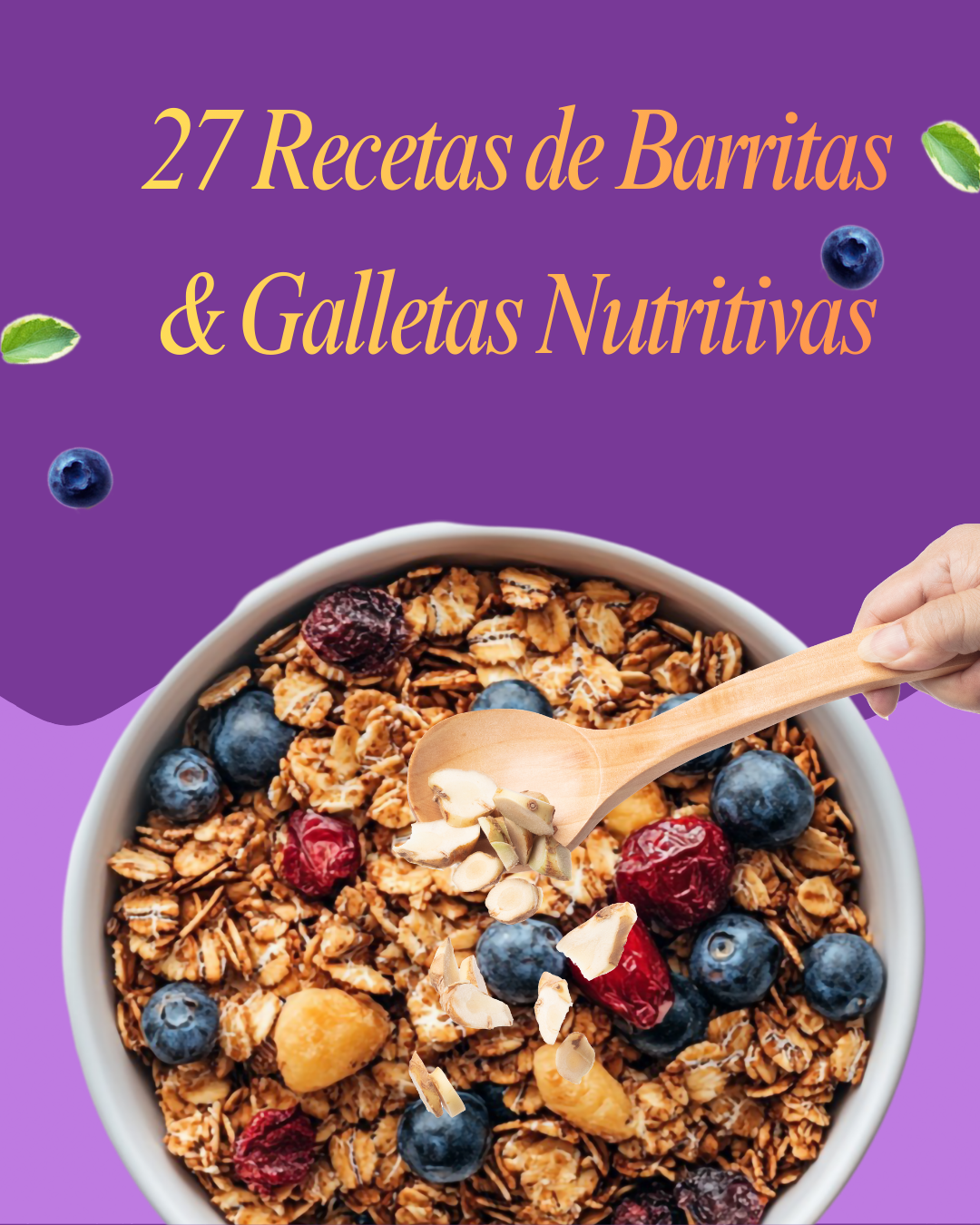 🍪 27 Recetas de Barritas & Galletas Nutritivas